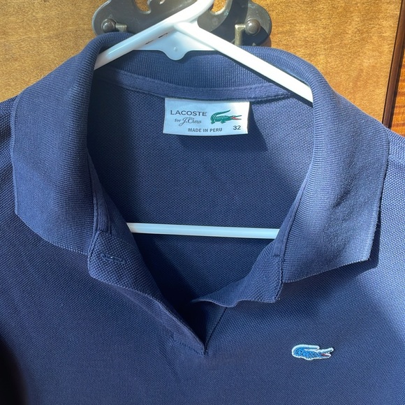 LACOSTE  for J. Crew XXS women’s navy polo beautiful - Picture 2 of 4